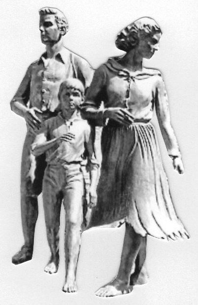 Irish famine statue