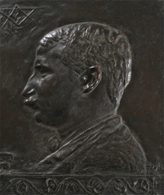 Bronze plaque of Samuel Mead