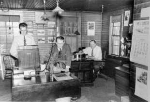1939 Photo of Raymond and Harold Ogilvie with John Loring